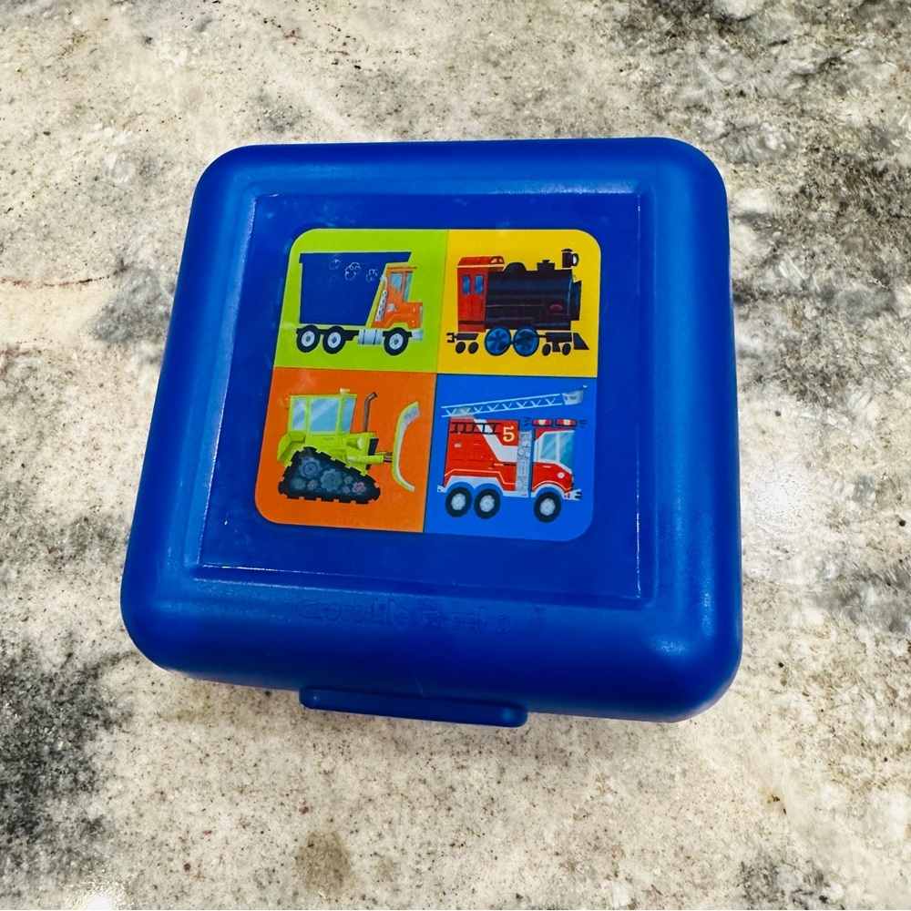 Crocodile Creek Trucks/Vehicles Themed Sandwich Lunch Box 🚂